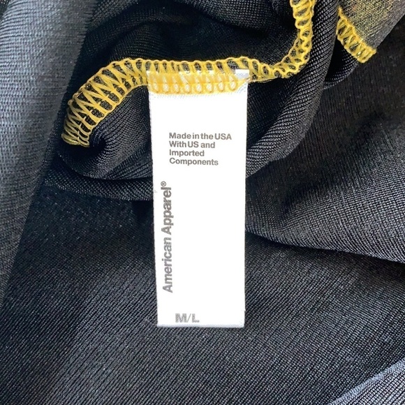 American apparel oversized gold lame tunic m/l with flaws / marks - Picture 7 of 7